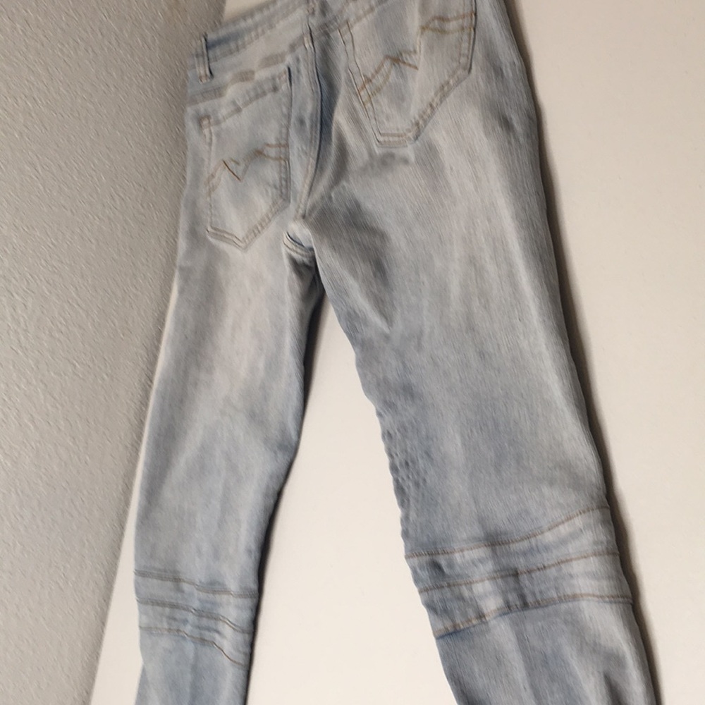 CJ Black- skinny jeans, faded & embellished stich - Picture 7 of 8